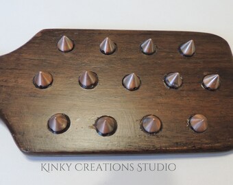 Medieval BDSM Spanking Paddle, rustic brown