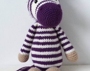 Crochet zebra softie amigurumi