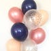 Blush and Navy Balloons | Rose Gold and Blush Balloons | Rose Gold Bridal Shower | Blush and Navy Bridal Shower Decor | Blush and Navy Baby