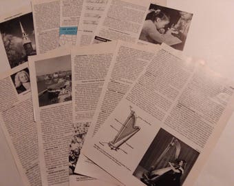 10 Vintage Encylopedia Pages for Junk Journals, Collage Art, inspiration Journals, Smash Books, iMixed Media Projects, History