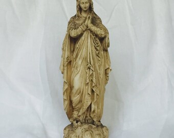 Lovely Old French Madonna Statue