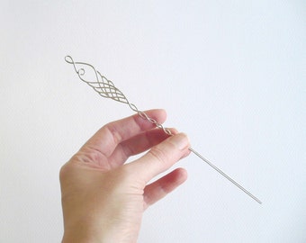 ON SALE. Blade Hairpin. Sterling Silver Hair Accessory by Kirsty O'Donnell