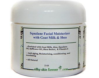 Squalane Face Cream with Goat Milk Shea Butter Moisturizer