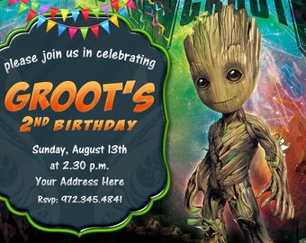 Guardians Of The Galaxy Invitation Template 6