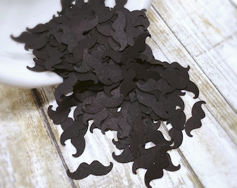 Little Man Baby Shower, Mustache Confetti, Baby Boy Shower, Black Mustache, Little Man Decoration, Mustache Party, 200 Count