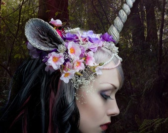 Unicorn Nymph Horn and Ear Headdress