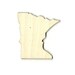 Minnesota - Laser Cut Out Unfinished Wood Shape Craft Supply