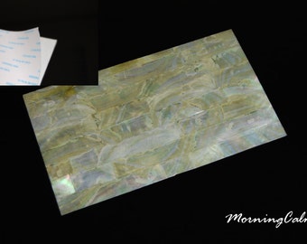 Gold Mother-of-Pearl Coated Adhesive Veneer Sheet (MOP Shell Overlay Inlay Luthier Nacre Craft)