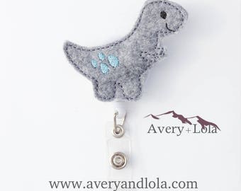 T-Rex Badge Reel, Dinosaur Badge Reel, T-Rex ID Holder, Animal ID Holder, ID Badge Holder, Teacher Gift, Nurse Gift