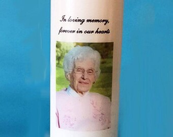 Memorial Candle with Photograph