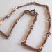 Copper Chain Link Bracelet Art Nouveau 20's 30's 8" Vintage