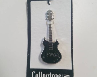 Jerry Garcia Black Guitar Pin