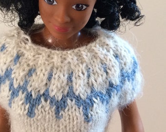 Classic Wool Fair Isle Top Lammily Clothes