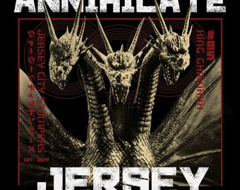 Annihilate Jersey, King Ghidorah Sticker