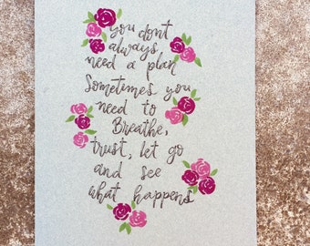 You Don't Always Need a Plan