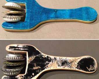 Recycled skateboard music shaker