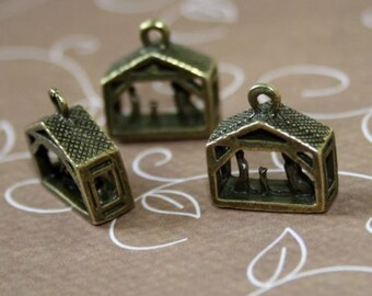 free UK postage - Pack of 5 – Charm Christmas Nativity Scene