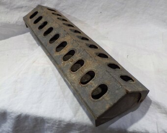 Chicken Feeder, Vintage Galvanized Farm Salvage, Old Barn Poultry Feeder