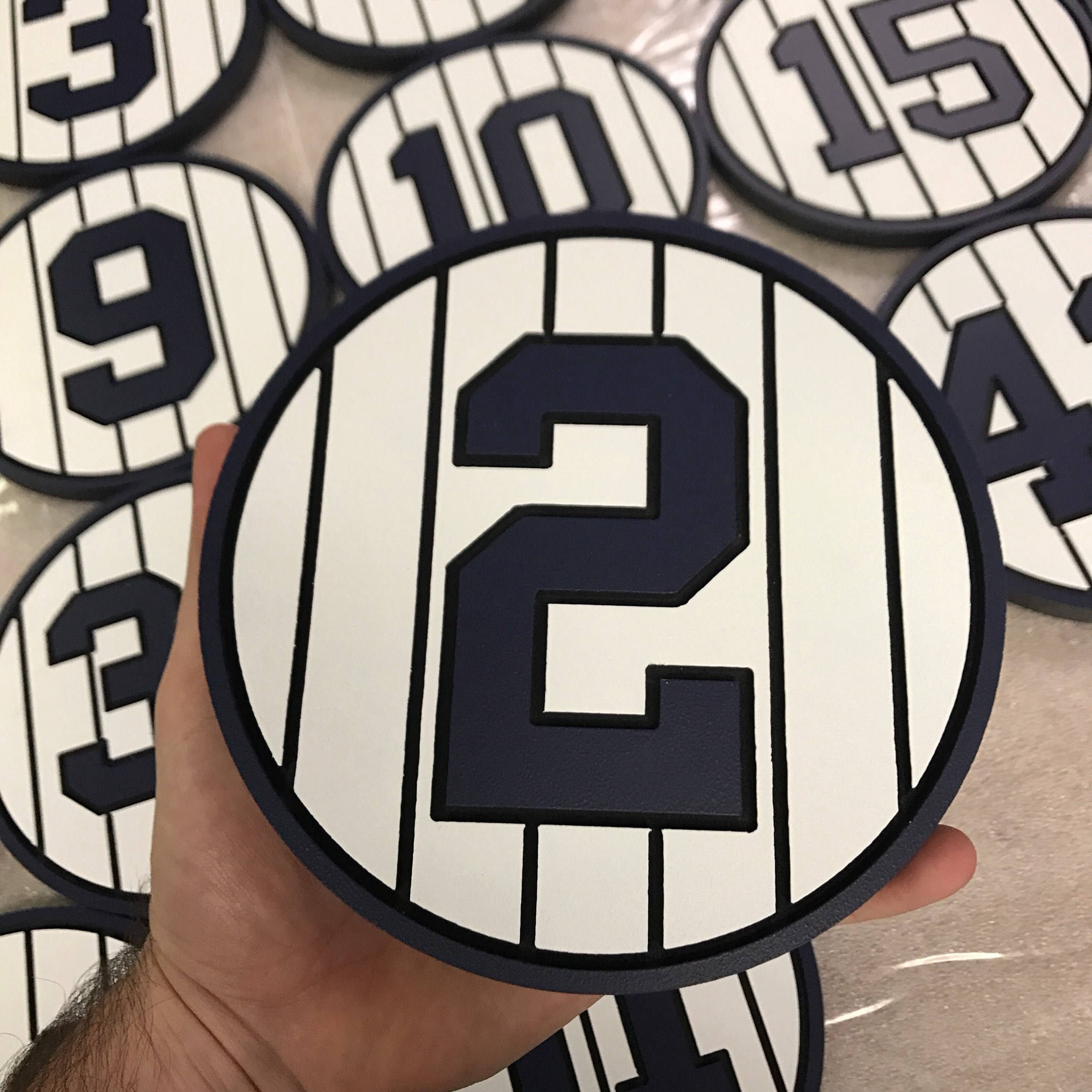 New York Yankees Retired Number Plaques