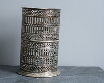 Vintage BERNARD RICE'S SONS Apollo Silver Plate Bottle Holder 6160 Art Deco