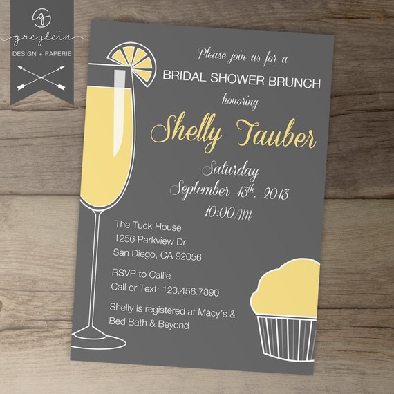 Mimosa Brunch Invitations 4