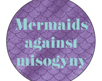 Large Mermaids Against Misogyny Sticker