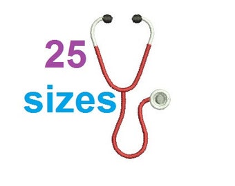Heart Stethoscope Embroidery Design, Nurse Fill Embroidery Design Instant Download ER1031F7