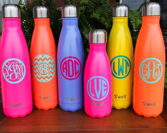 Monogrammed S'well Bottles Part 1 - Graduation, Mother's Day, Birthday, Summer, Workout Swell Bottle