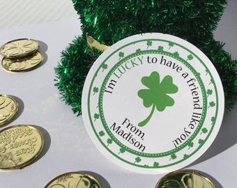 Four Leaf Clover, St Patrick's Day, Shamrock, St Patrick's Tag, Lucky, Shamrock Tag, Lucky Tag, School St Patrick's, St Patty Day, Tag