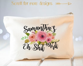 Custom Oh Shit Kit bags, Bachelorette Party Favors, Custom Bachelorette Survival Kit, Oh Shit Kit Bachelorette Party, Hangover Kit Bags