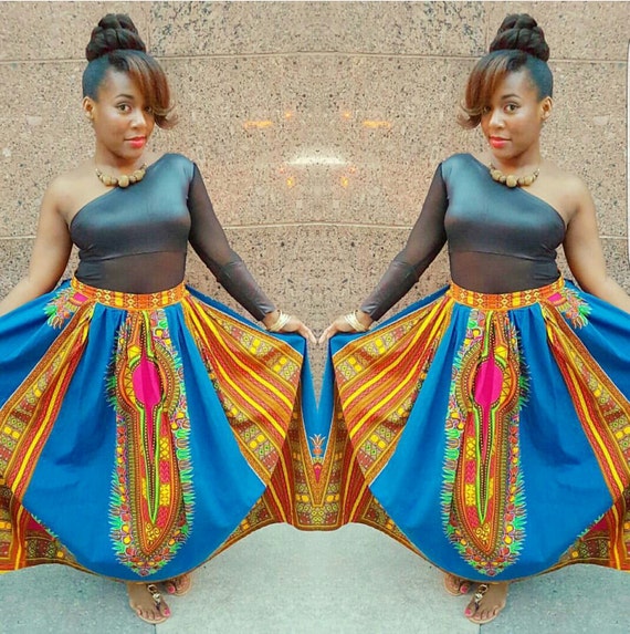 African Print Women Maxi Skirt Ankara Skirt