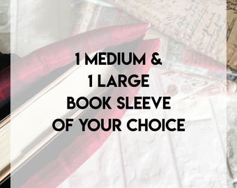 Option #6 Book Sleeve Of Your Choice, Protector, Pouch