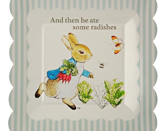 Peter Rabbit Small Paper Plates by Meri Meri | Beatrix Potter Party | Peter Rabbit Birthday | Peter Rabbit Baby Shower