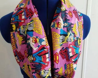 Wonder - woman - batgirl - supergirl - dc - comics - justice - league - superhero - loop - scarf