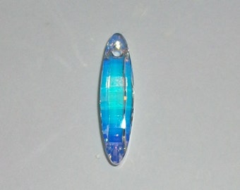 1 Swarovski Crystal Pendant Focal point 32mm Ellipse Pendant style 6470 Crystal Beads CRYSTAL AB