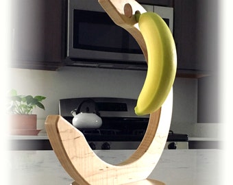 The Last Banana Stand: Wooden Banana Holder, Original Design, Banana Stand, Kitchen Organization, Home Gift, Housewarming, Amish Made