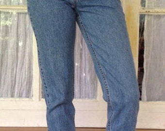 LEVI'S HIGH WAIST Vintage Jeans Denim Medium Blue Wash Gift Womens 2 3 4 5 6 7 8 9 24 25 26 27 28 29 30 31 32 33 34 35 36 Authentic Slim Fit
