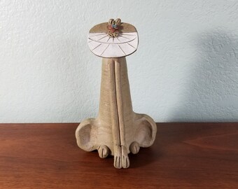 Mid Century Pottery Cat