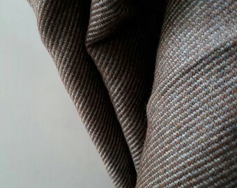 WOOL FABRIC / brown / pure wool