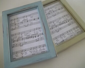 Chalk Painted Picture Frames ~ Set of 2 Painted Frames ~ 5 x 7 Photo Frames ~ Coastal Decor ~ Annie Sloan ~