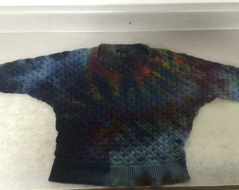 Womens tie dyed sweater medium