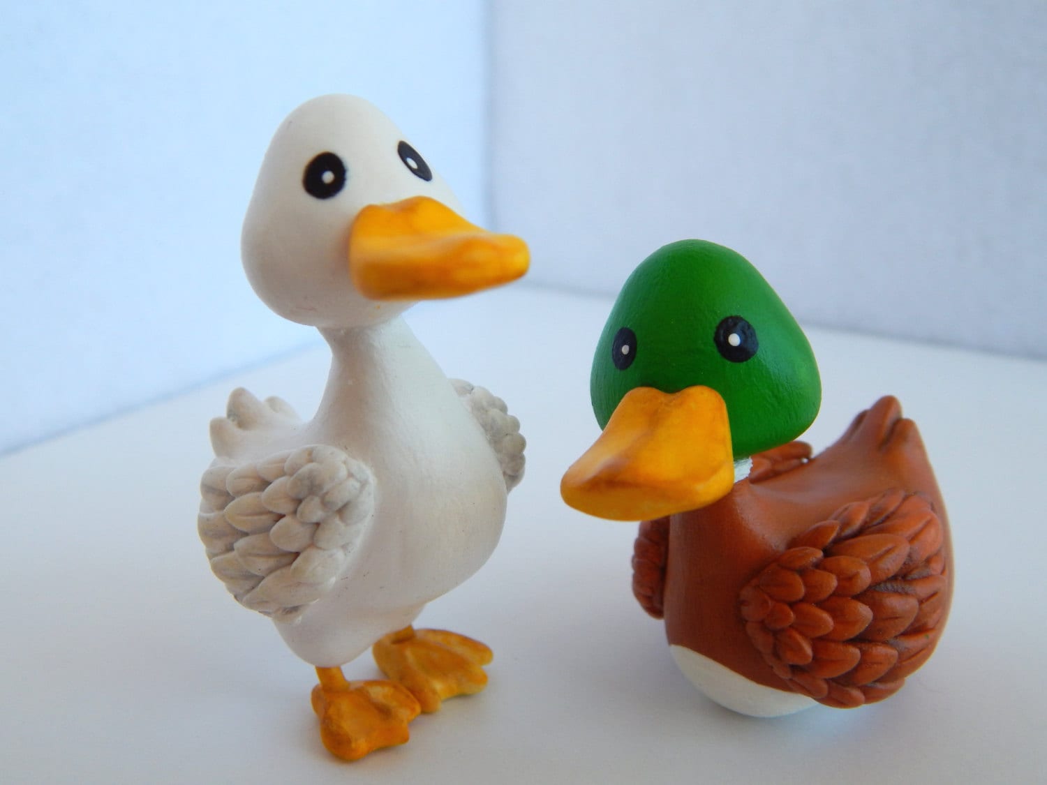 Polymer Clay Little Duck Figurines