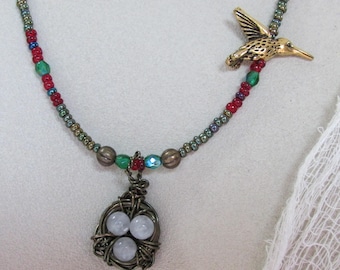 Hummingbird Nest Necklace