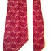 Vintage 1940s Burgundy Swirls Tootal Necktie