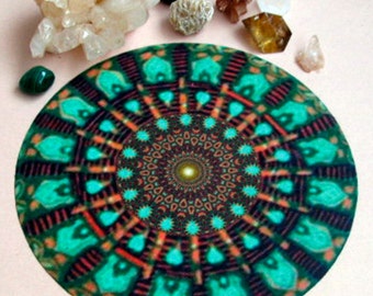 Mint Altar Cloth Mandala Healing