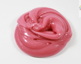 Raspberry Cream Yogurt Slime-handmade