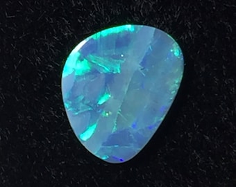 Boulder opal freeform doublet 9x7mm