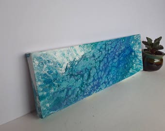 Tides: Original Acrylic Painting - 12"x4" Canvas
