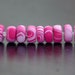 Pink Swirly Polymer Clay Disk Beads