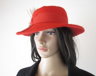 Vintage Mayser Milz Hut Rot